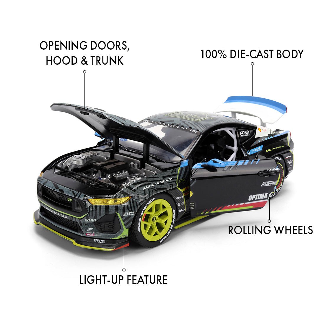 2025 Ford Mustang RTR Spec 5-FD 1:24 Diecast - Vaughn Gittin Jr