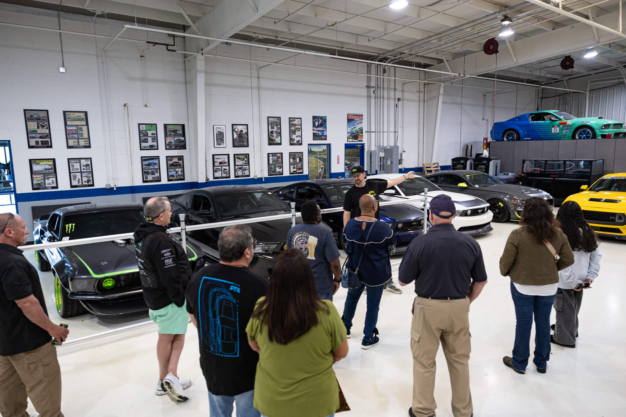 Vaughn leads a tour through the shop area at the RTR Lab