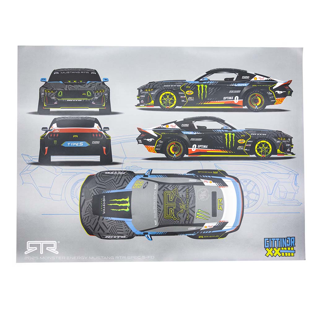 Vaughn Gittin Jr. 2025 Formula Drift Livery Poster