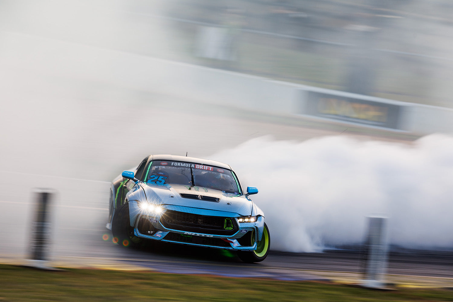 Vaughn's 2024 Mustang RTR Spec 5-FD drifting in competition