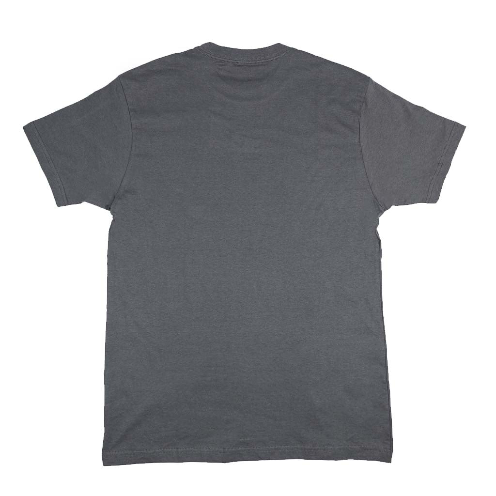 Back view of the Ford Mustang x RTR Collection Pony T-Shirt, showcasing its minimalist design and short-sleeve crew-neck style, laid flat.