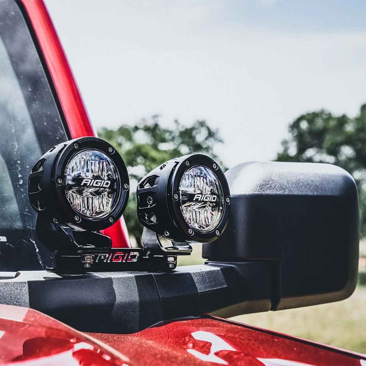 Ford Performance Dual Mirror Mounted RIGID Off-Road Lights (21+ Bronco)