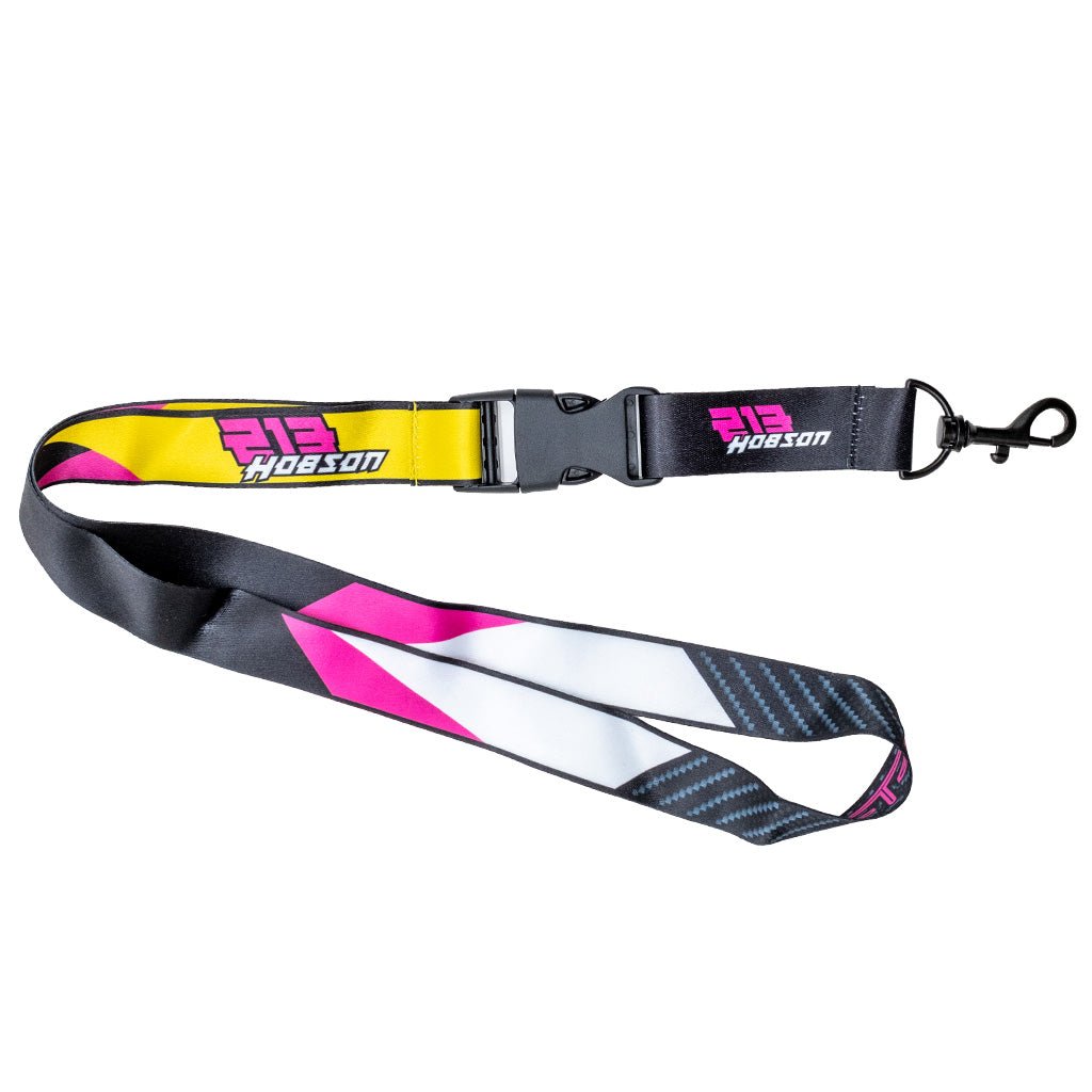RTR Drift Team Lanyard with a black plastic hook and metal buckle, featuring RTR® logo and 2024 Drift Team liveries.