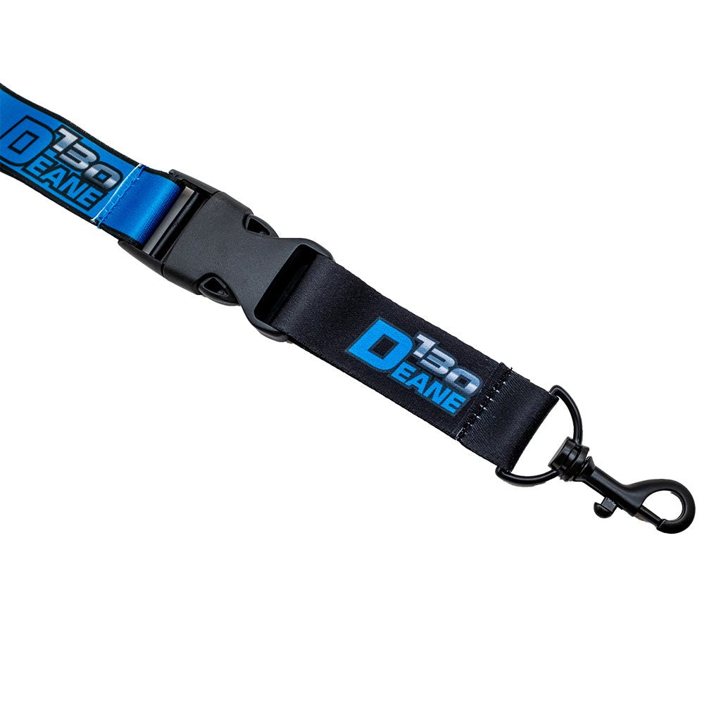 RTR Drift Team Lanyard with metal hook, featuring the RTR logo and 2024 Drift Team liveries, including James Deane and Ben Hobson's designs.