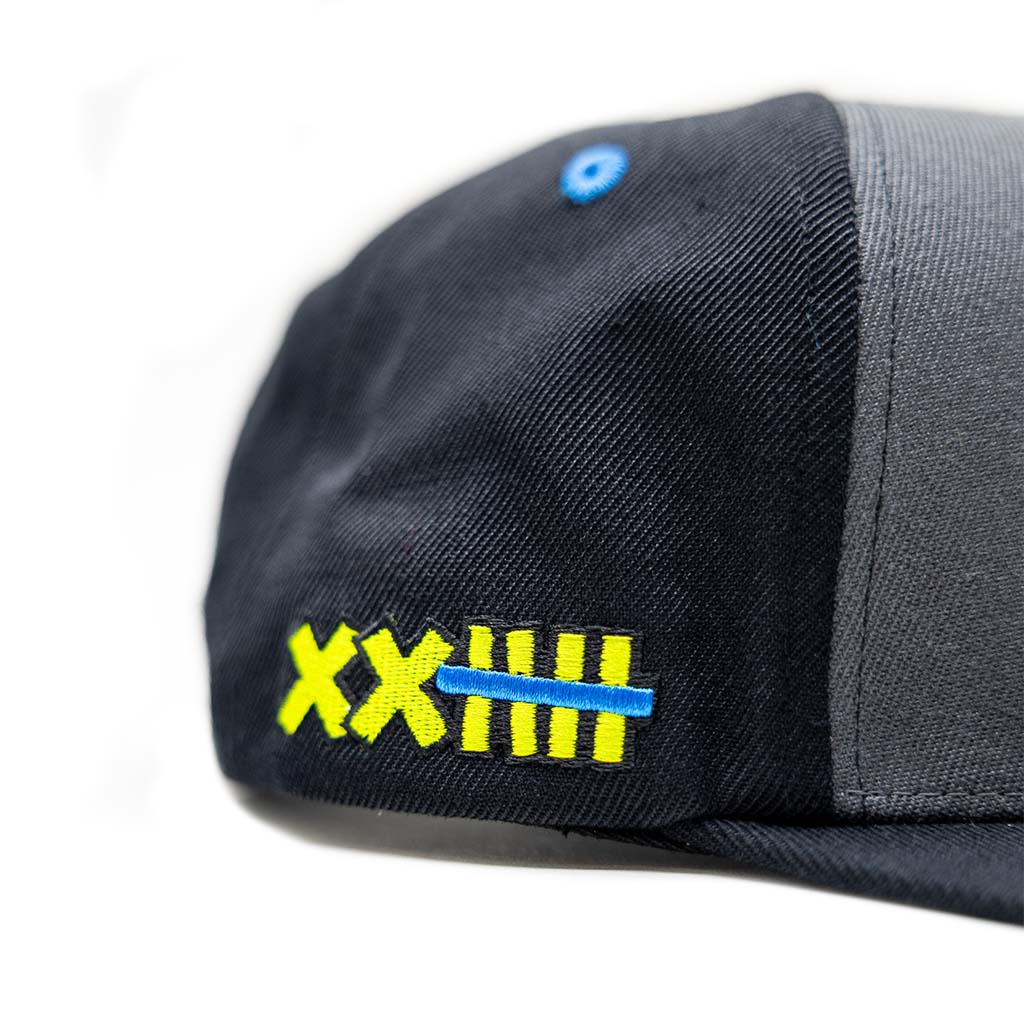 RTR Drift Team Snapback showcasing team spirit with embroidered logo, structured crown, flat brim, and custom details for motorsports fans.