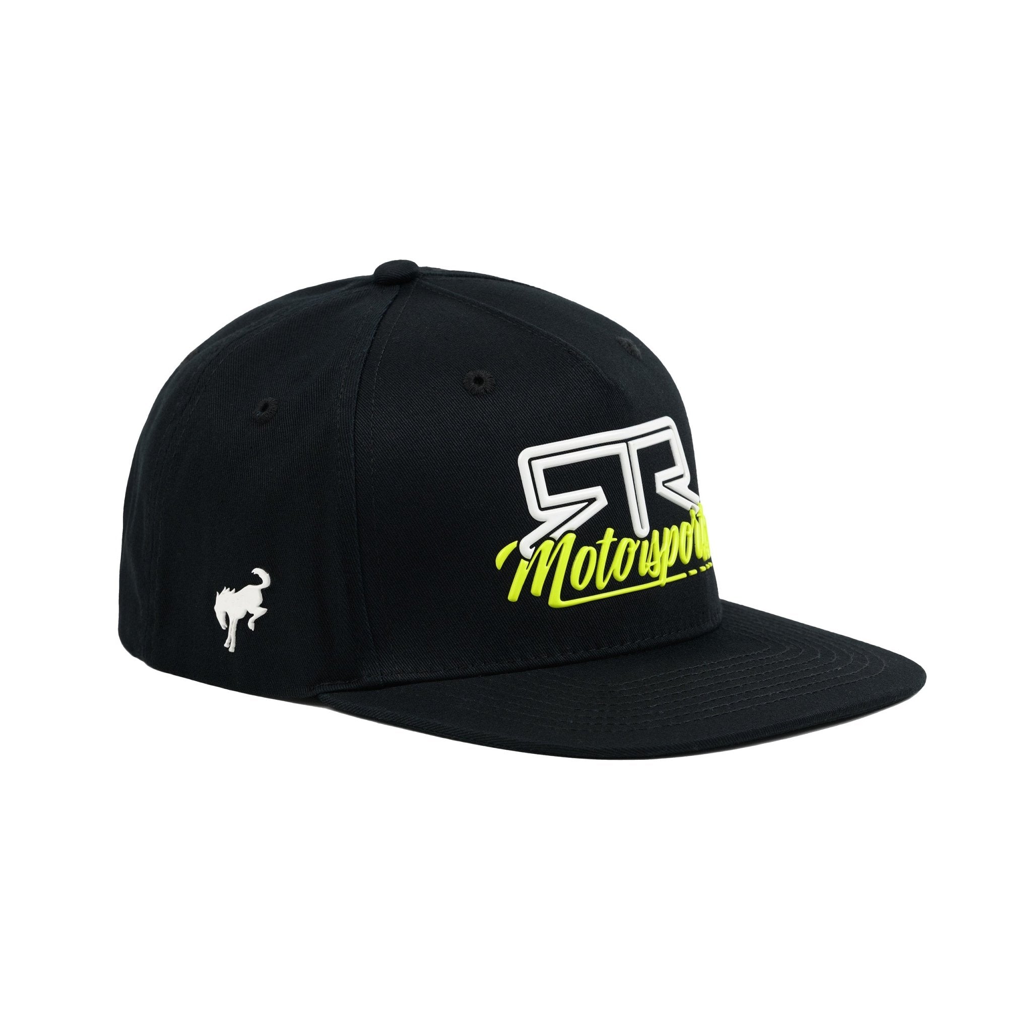 Black Cap with 'RTR Motorsports' logo and white Ford Bronco logo against a white background