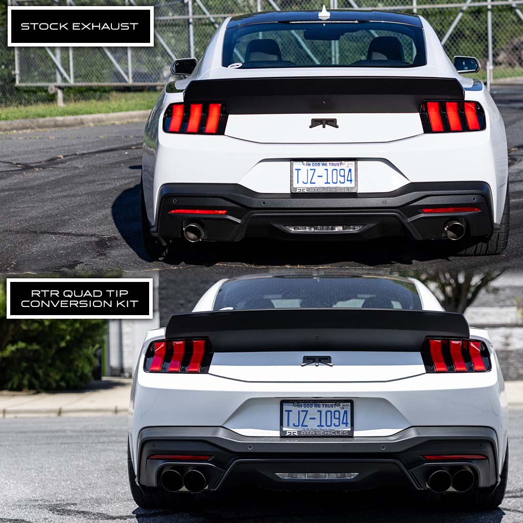 RTR Quad Tip Exhaust Conversion Kit (24+ Mustang)