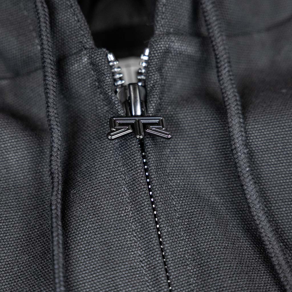 Zipper detail view of the RTR Vehicle Off-Road jacket.