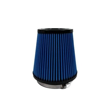 Blue air filter on a white background