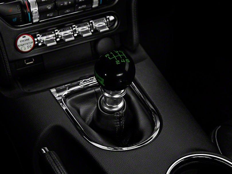 RTR Black Shift Knob - Green Engraving (15-21 GT, EcoBoost, V6) - RTR Vehicles