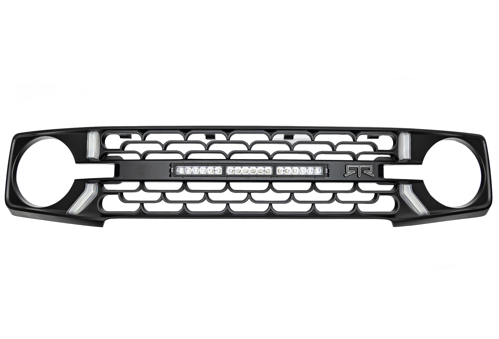 RTR Lightbar Grille w/ LED Lights (21+ Bronco w/o 360° Camera) - RTR Vehicles