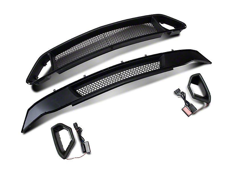 RTR Upper and Lower Grille w/ LED Accent Vent Lights (18-21 Mustang - GT & EcoBoost) - RTR Vehicles