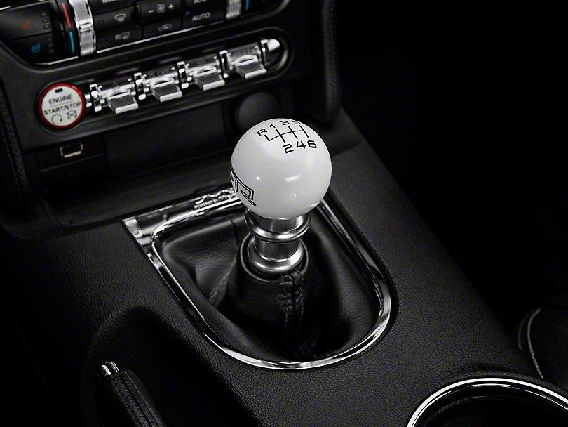 RTR White Shift Knob - Black Engraving (11-14 GT, V6) - RTR Vehicles