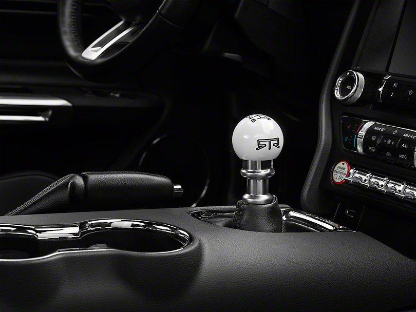 RTR White Shift Knob - Black Engraving (11-14 GT, V6) - RTR Vehicles