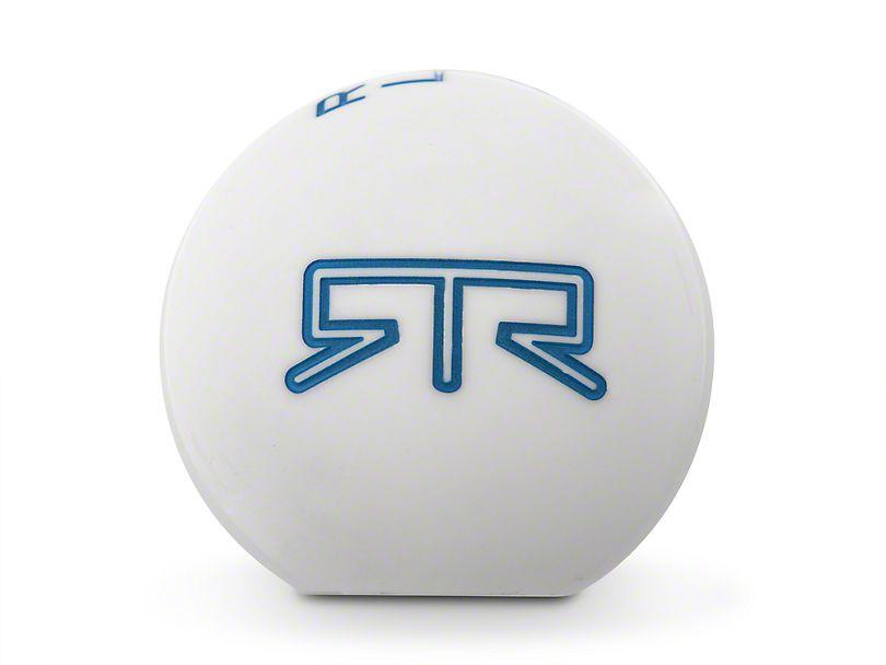 RTR White Shift Knob - Blue Engraving (11-14 GT, V6) - RTR Vehicles