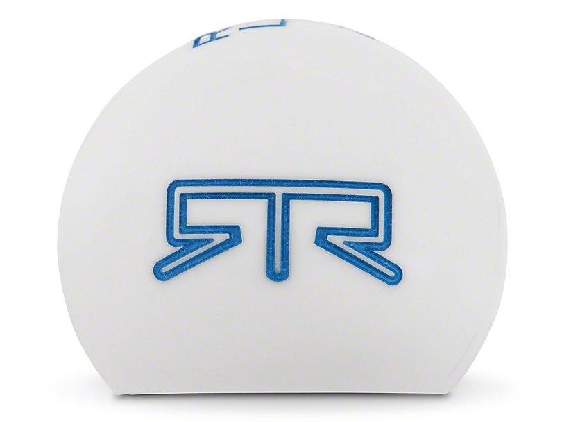 RTR White Shift Knob - Blue Engraving (15-21 Mustang - GT, EcoBoost, V6) - RTR Vehicles