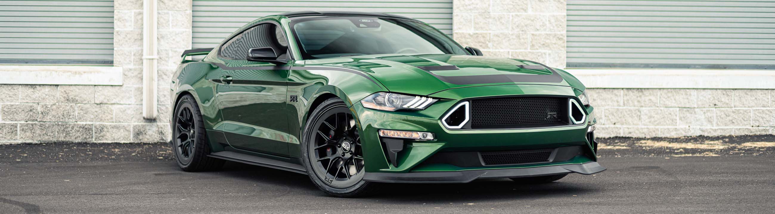 Mustang GT500 Style Front Splitter; Matte Black Vinyl (18-23 Mustang GT Mustang GT500 Style Front Splitter; Matte Black Vinyl (18-23 Mustang GT