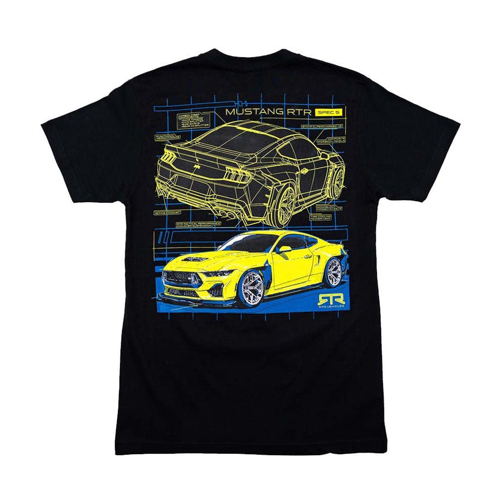 2026 Mustang RTR Spec 5 Blueprint T-Shirt