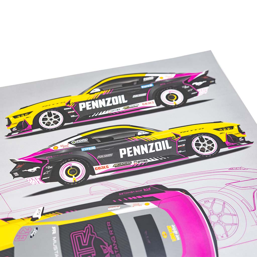 Ben Hobson 2025 Formula Drift Livery Poster