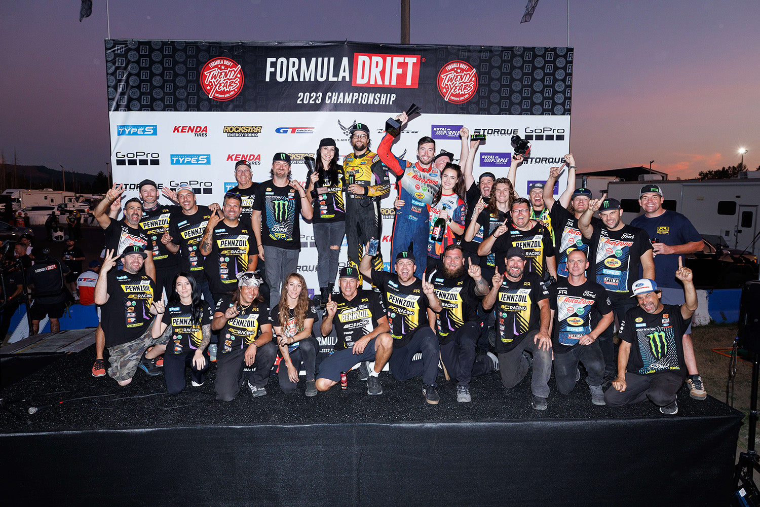 RTR Team podium photo at FD Seattle