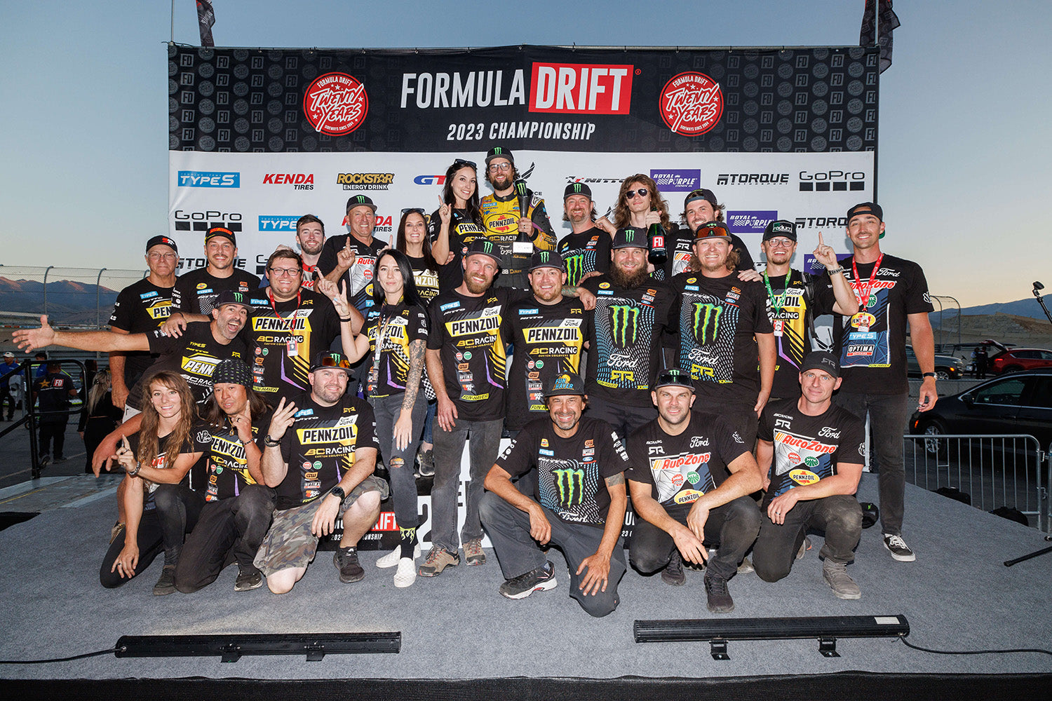RTR Team podium photo at FD Grantsville