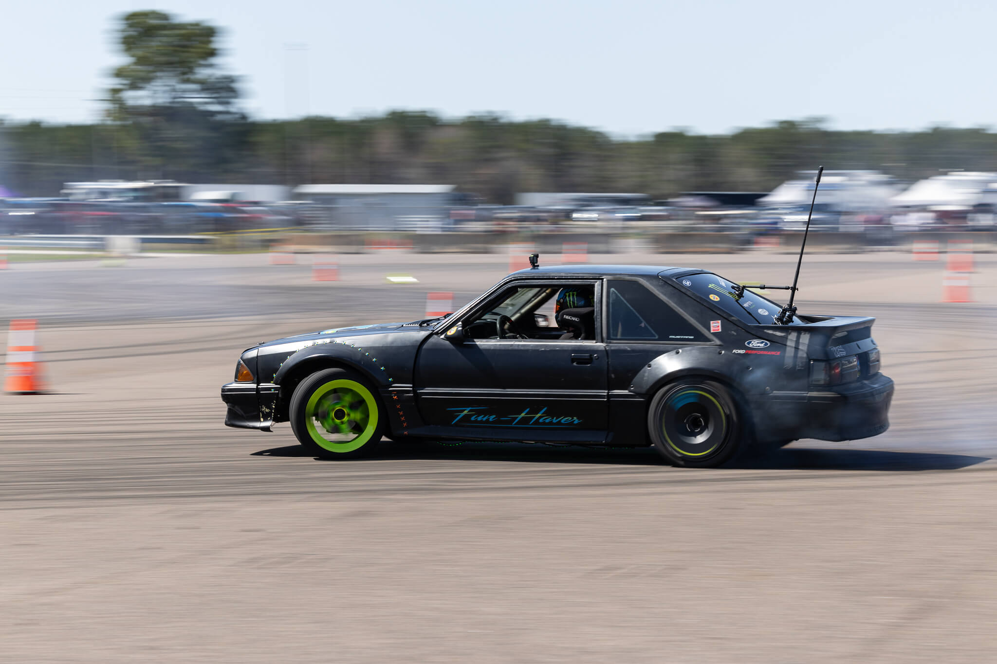 Vaughn Gittin Jr driving the Fun-Haver foxbody