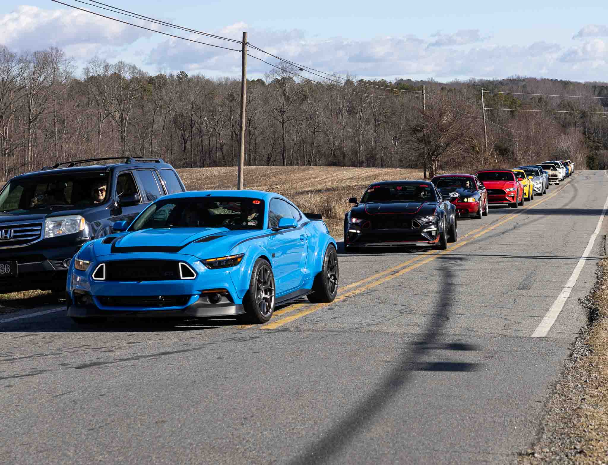 Mustang owners cruise to the RTR Lab