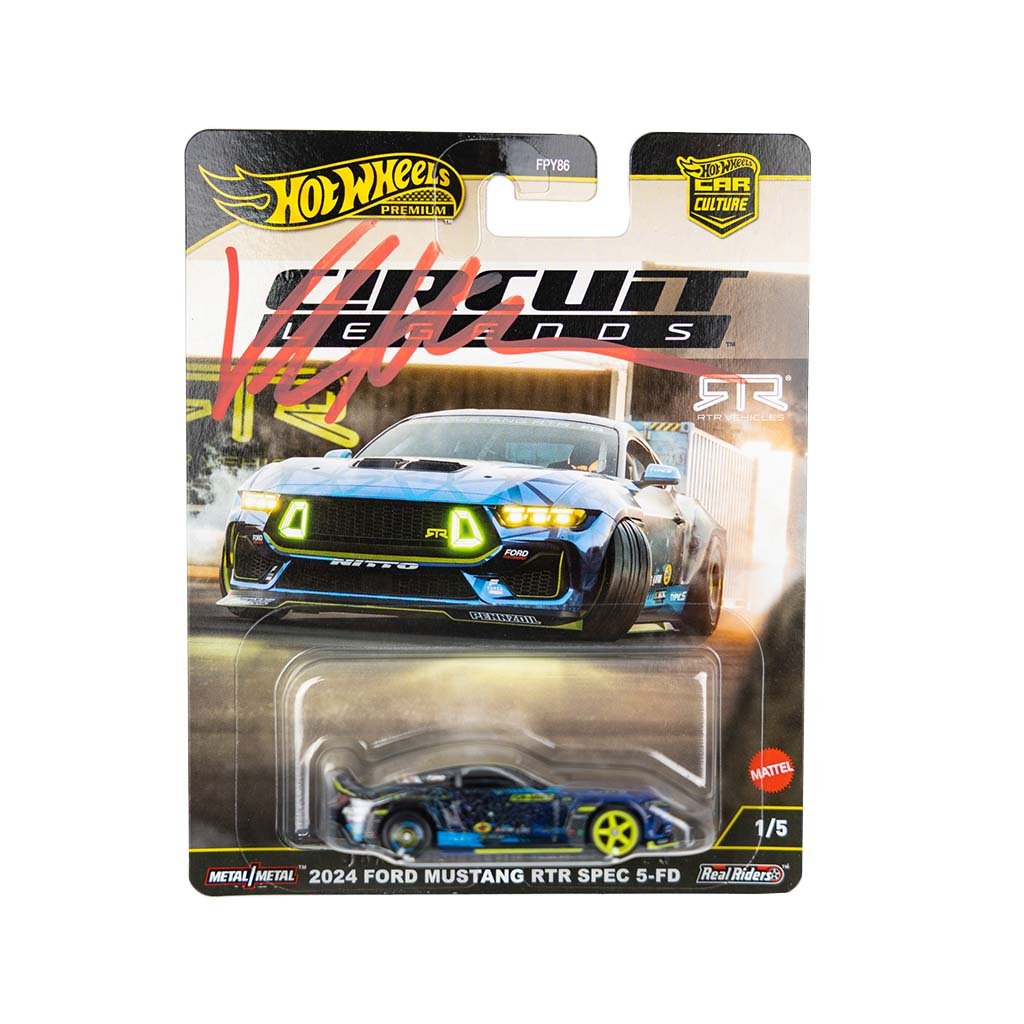 Autographed 2024 Mustang RTR Spec 5-FD Hot Wheels
