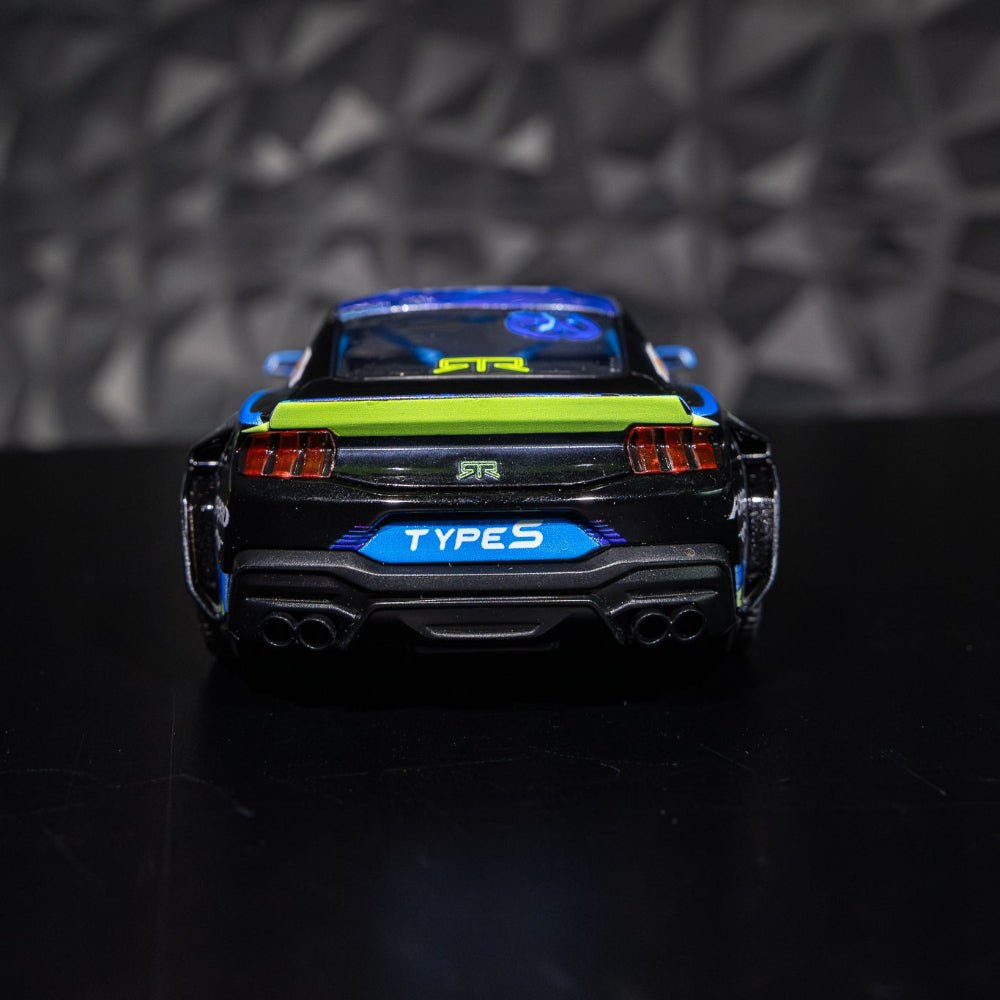 Vaughn Gittin Jr's 2024 Ford Mustang RTR Spec 5-FD Diecast Model, showcasing detailed design and badging