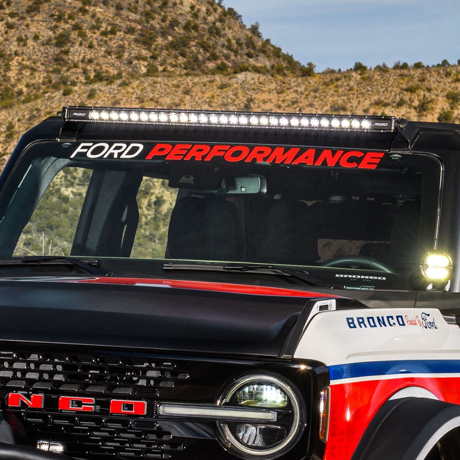 Ford Performance Bronco Windshield Banner
