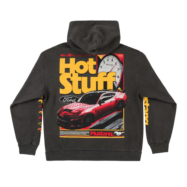 【BAON】Toneki Fleece Duffel Hood Mustang Ford Mustang Puffed Print Fleece Hoodie – Urban Planet