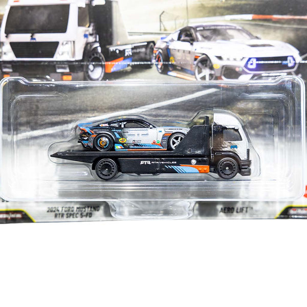 Hot Wheels 1/64 Scale 2024 Ford Mustang RTR Spec 5-FD with Hauler - RTR ...