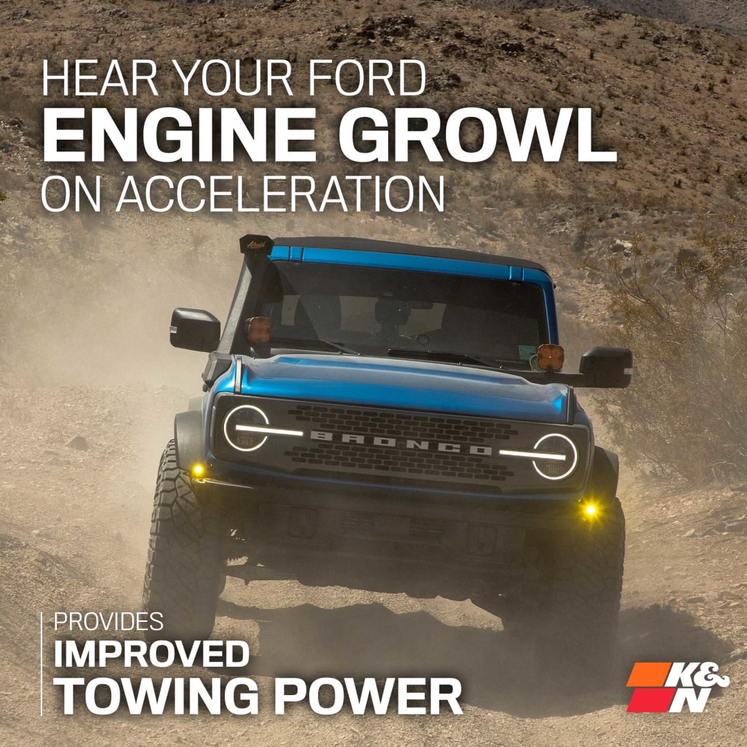 K&N Cold Air Intake (21+ Bronco EcoBoost 2.7L)