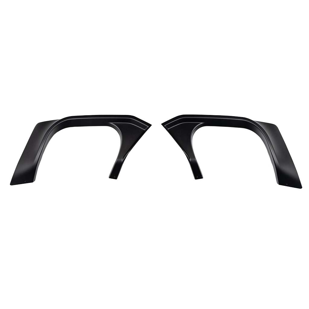 RTR Quad Tip Exhaust Conversion Kit for 2024+ Mustang, showcasing a precise fit with wheel-arch extensions, enhancing performance and style with quad exhaust tips.