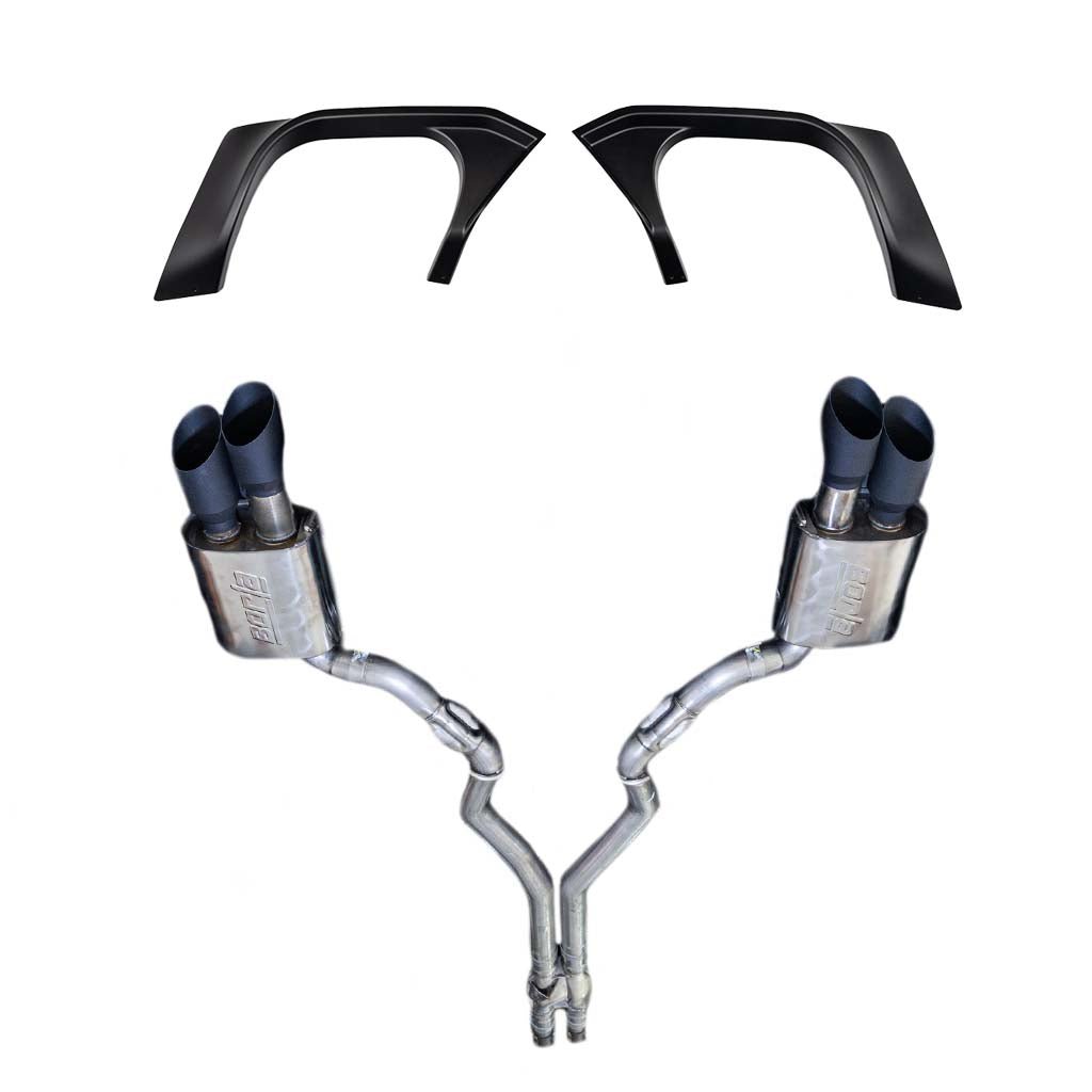 RTR Quad Tip Conversion & RTR Passive Cat-Back Exhaust System (24+ Mustang GT)