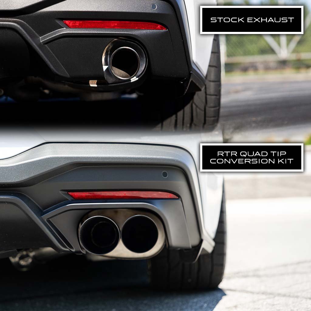 RTR Quad Tip Exhaust Conversion Kit (24+ Mustang)