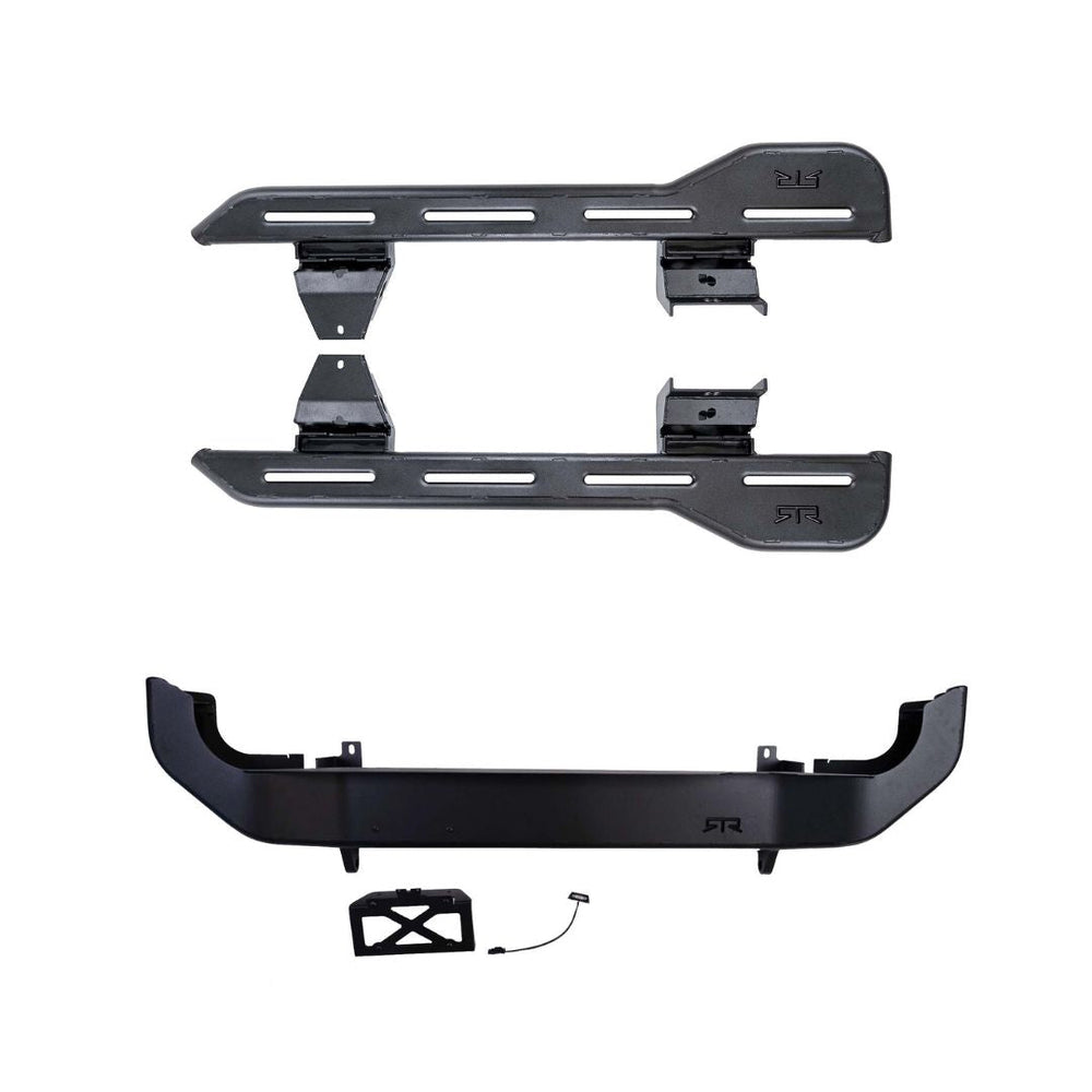 RTR Rock Sliders & Bumper Package (21+ Bronco, 22+ Bronco Raptor) - 4 ...