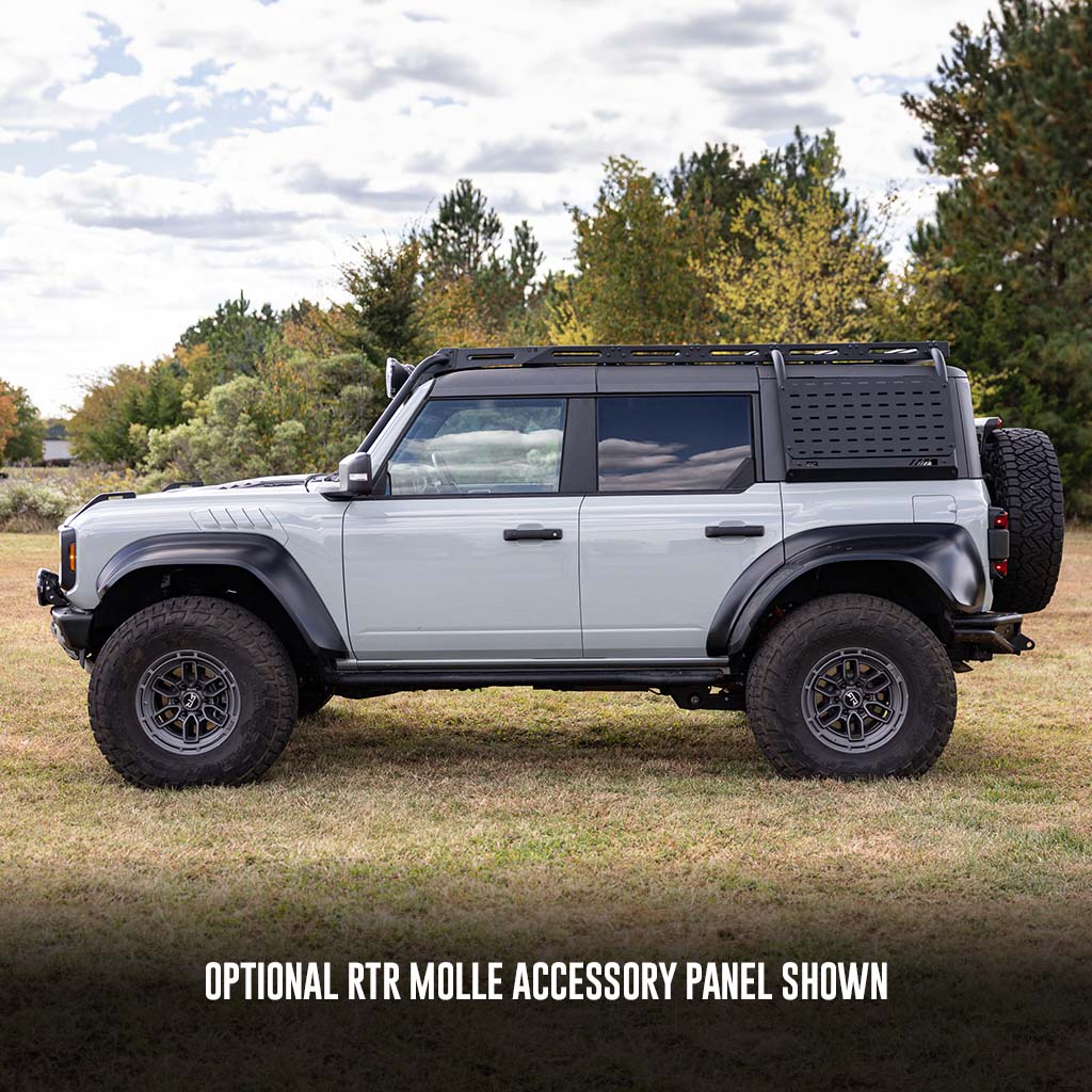 RTR Roof Rack & RTR Light Bar w/ PROJECT X Lights (21+ Bronco, 22+ Bronco Raptor)