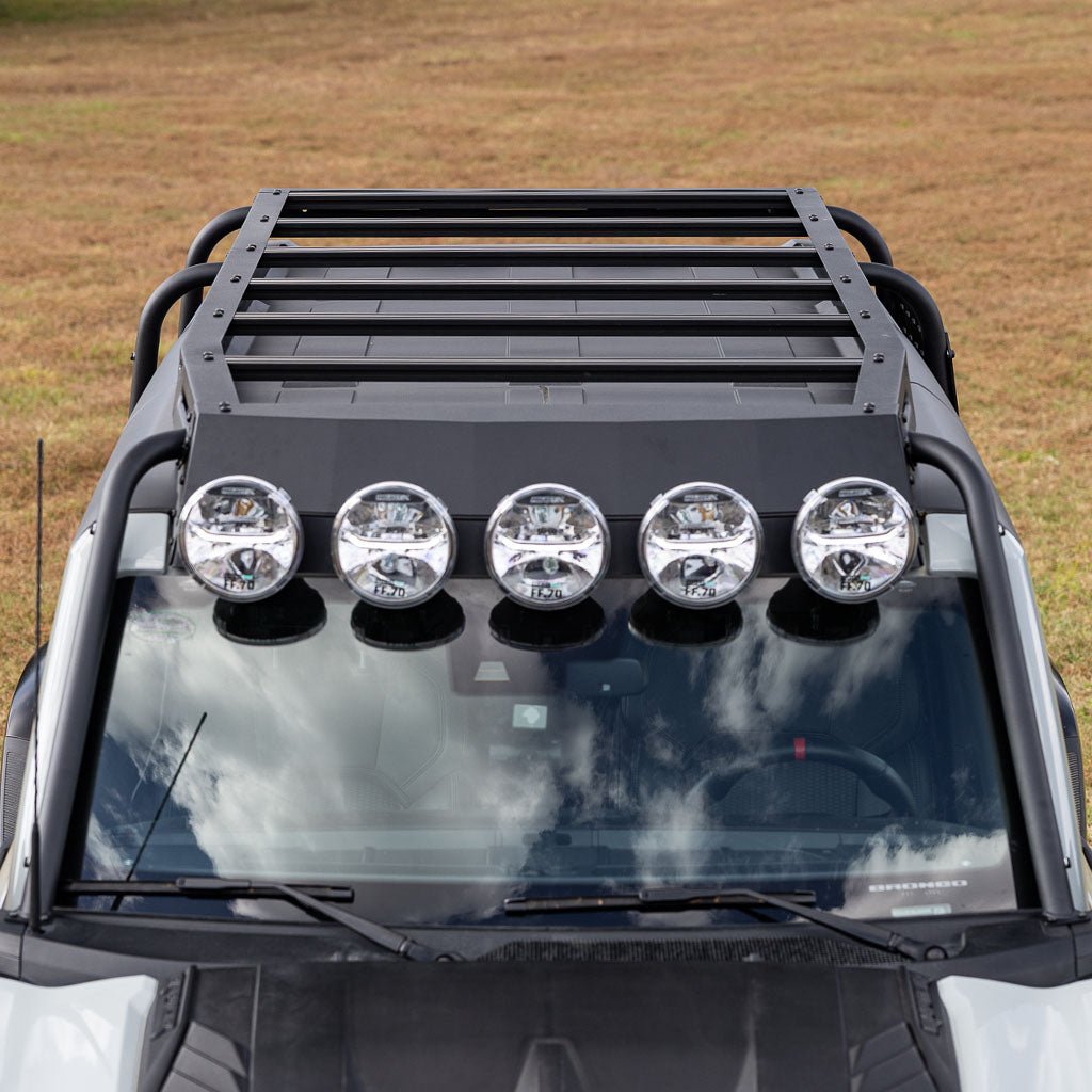 RTR Roof Rack & RTR Light Bar w/ PROJECT X Lights (21+ Bronco, 22+ Bronco Raptor)