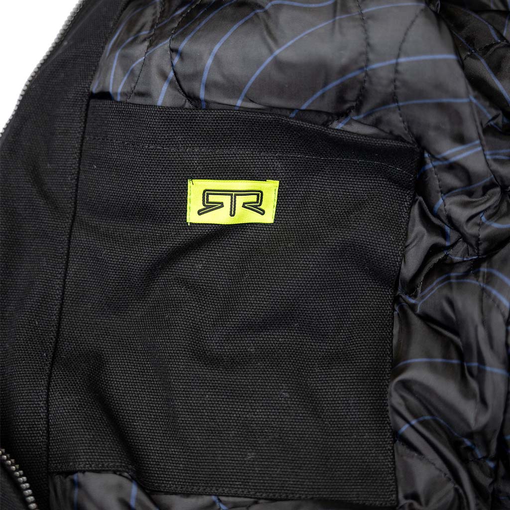 Inside pocket detail view of the RTR Vehicle Off-Road jacket.