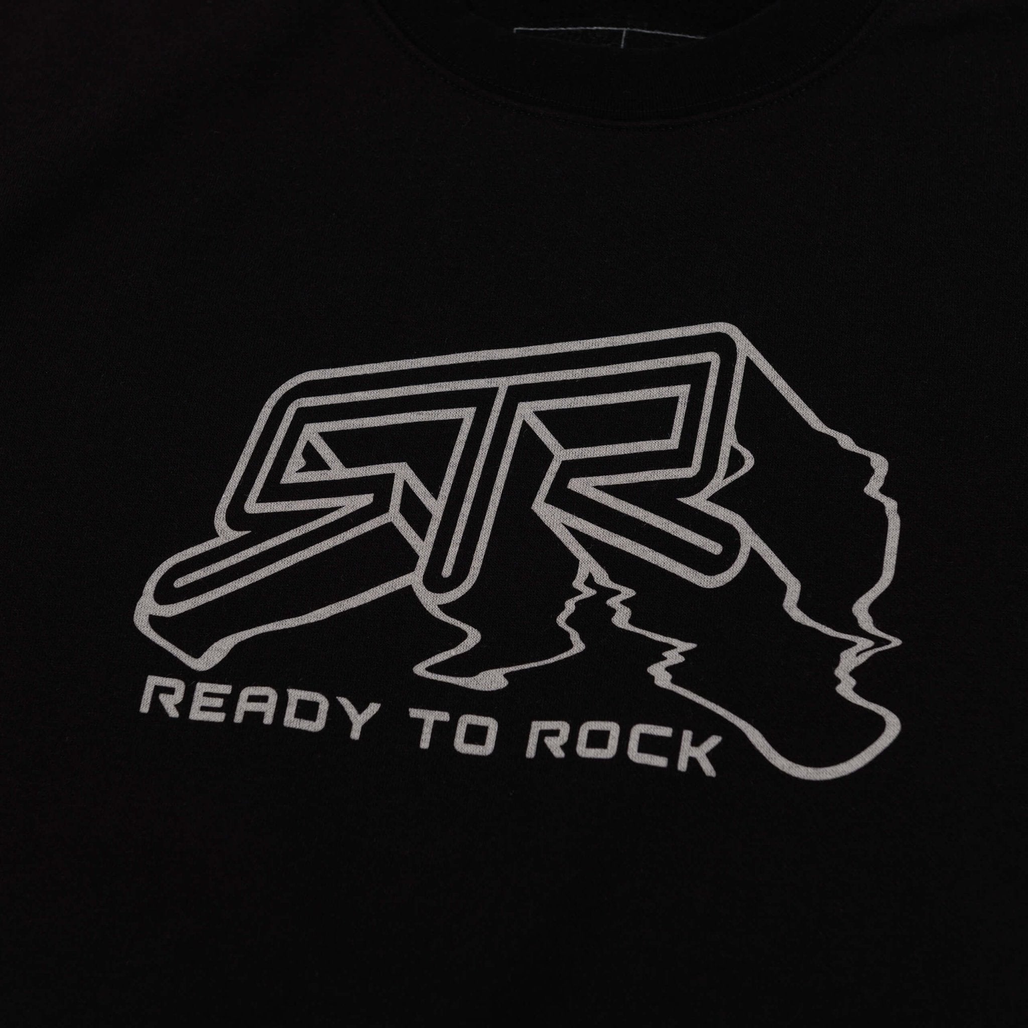 RTR Warped Sweatshirt with 3D logo and dynamic lines, inspired by race circuits, on a premium cotton/poly blend for comfort and durability.