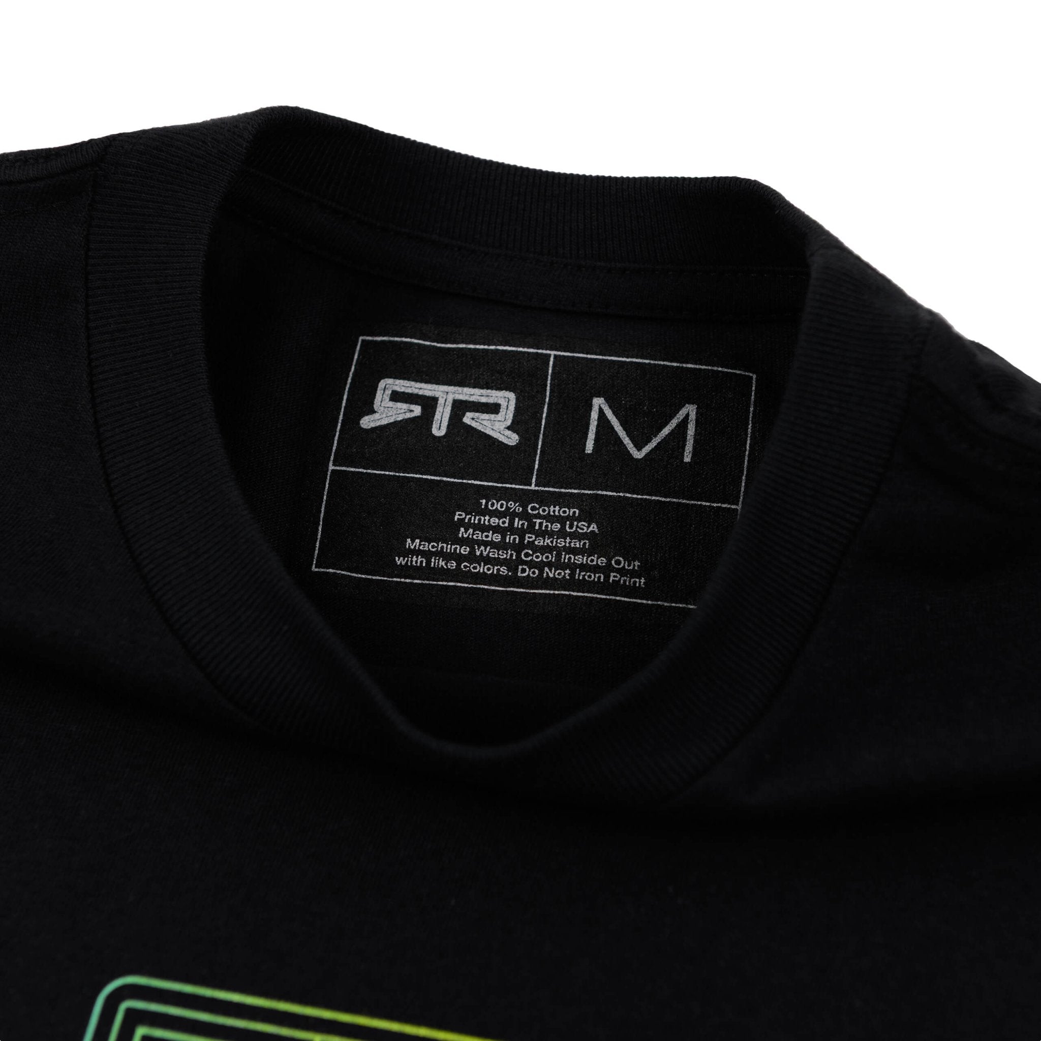 RTR Wavelength T-Shirt featuring white Ready to Rock text with RTR logo, designed for comfort from carded ringspun cotton jersey.