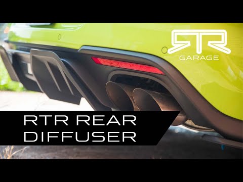 Rtr Diffuser Ford Mustang RTR Rear Diffuser (18-23 GT, Ecoboost w/ Active Exhaust ...