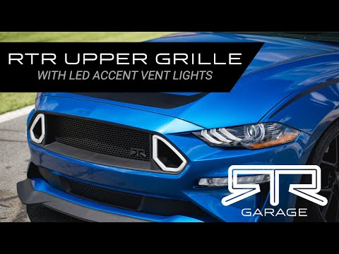 RTR Upper Grille with LED Lights (18-23 Mustang - GT & EcoBoost)