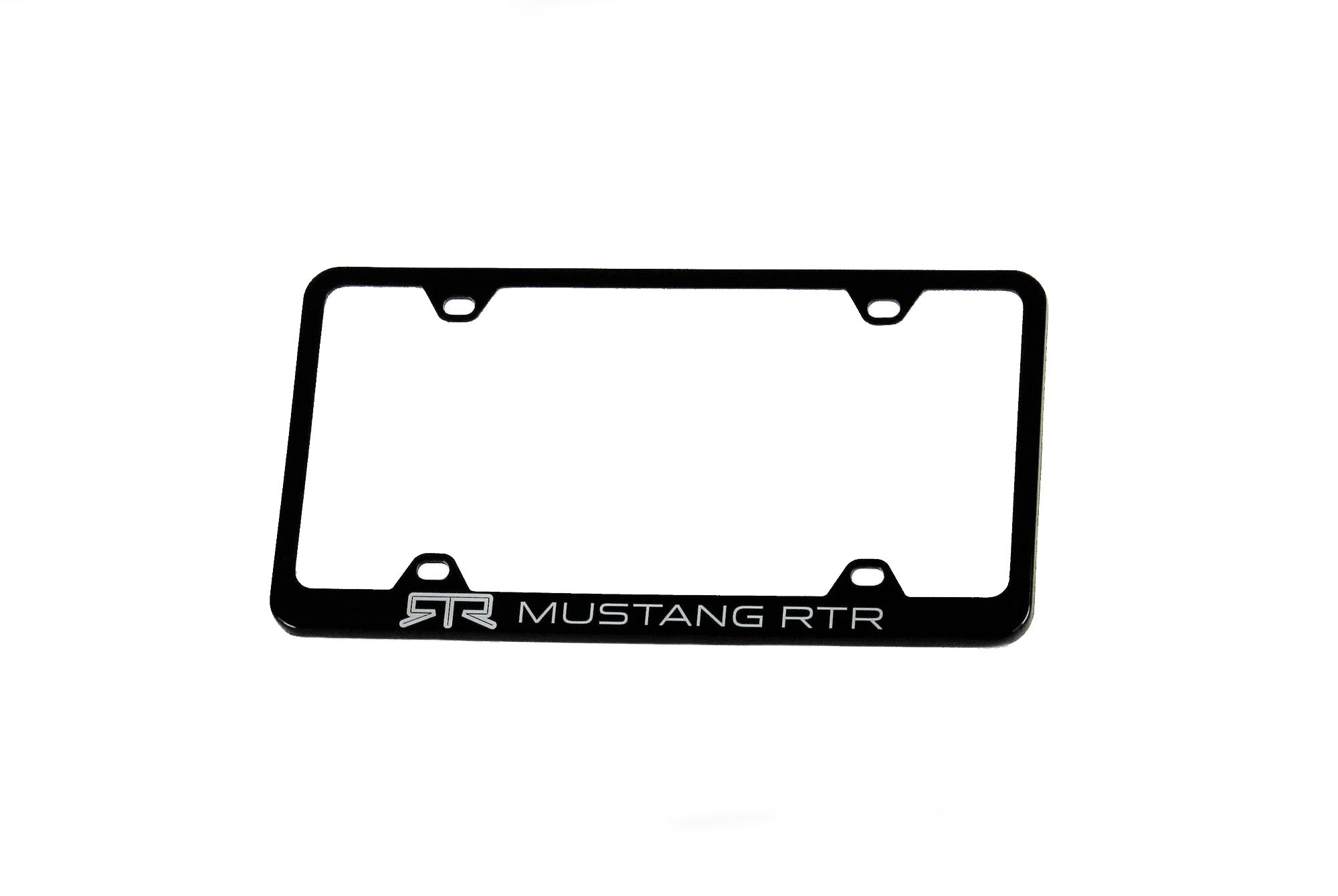 thumbnail image 2 of Ford Mustang Stainless Steel License Plate Frame With Laser Engraved Detail - Silver 2 of 6