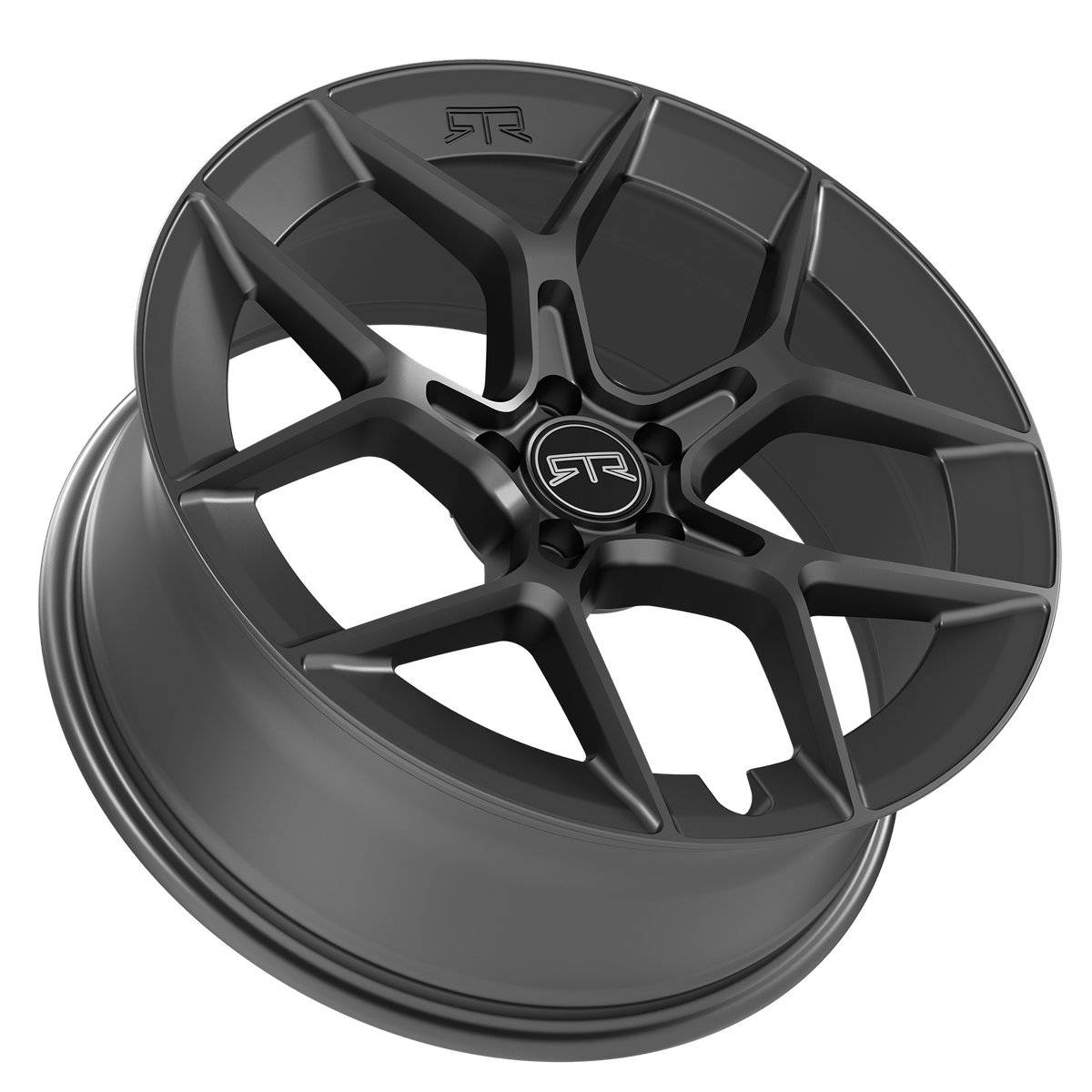 &quot;RTR Aero 5 Mustang Mach-E Wheel | Satin Black/Satin Charcoal | 20x8.5 +31 Offset | Fits 2021+ Mustang Mach-E | Flow Forming Technology | Hub-Centric Design | Enhanced Aerodynamics | Precision Craftsmanship | Upgrade Your Mach-E&#39;s Style and Performance&quot;