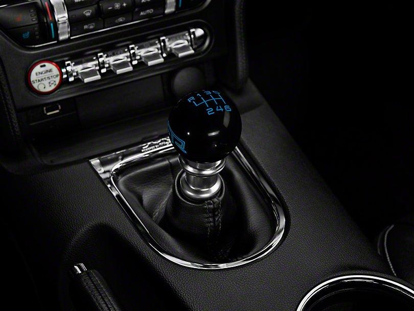 RTR Black Shift Knob - Blue Engraving (15 - 21 GT, EcoBoost, V6) - RTR Vehicles