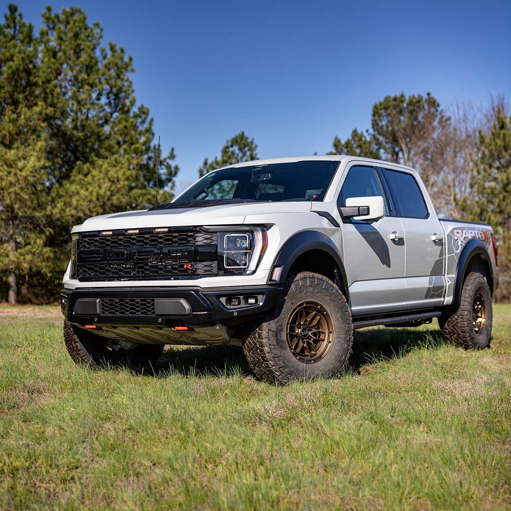 A 2024 Ford F-150 Raptor R with bronze RTR Evo 6's