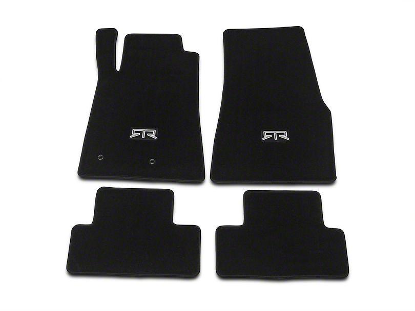 RTR Front and Rear Floor Mats with RTR Logo; Black (05-10 All) - RTR Vehicles