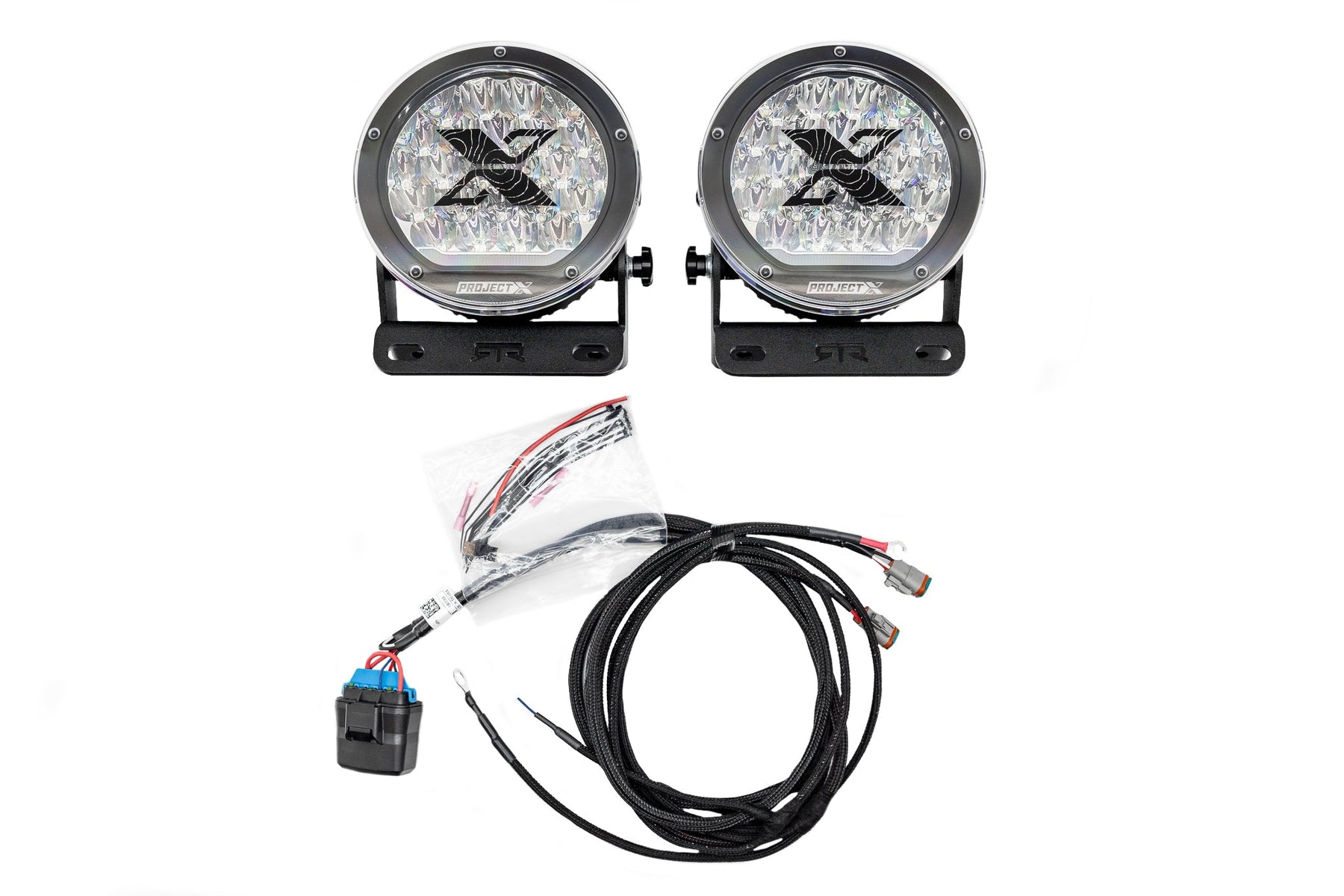 RTR Front Bumper Light Mount Kit with PROJECT X HP.70 Lights (21